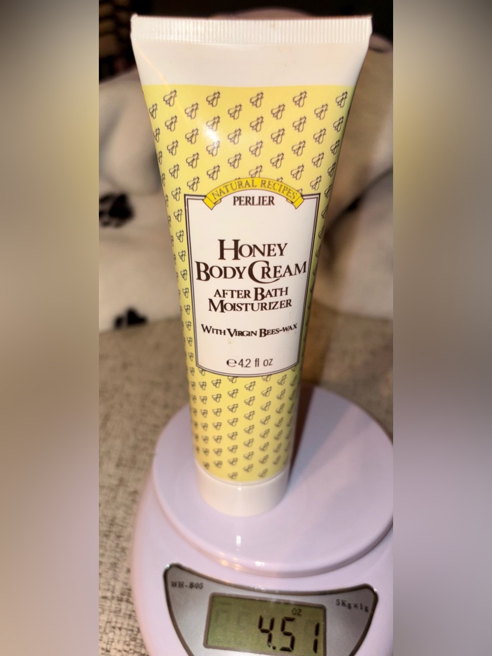 Perlier Honey Body Cream After Bath Moisturizer With Beeswax. NEW! 4.2oz